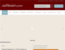 Tablet Screenshot of diefliesen.com